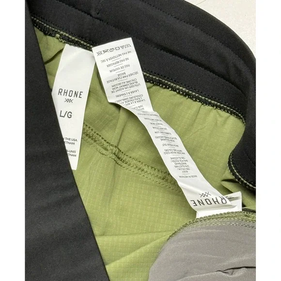 Rhone Invictus Ripstop Shorts 5" Unlined Green Cuivine Mens Large 101892-311 NWT - Picture 4 of 5